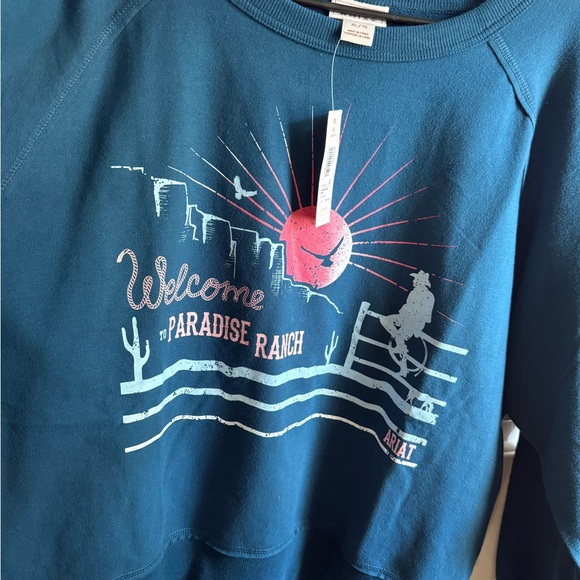 Ariat Blue Nights Graphic Crew - Picture 1 of 5